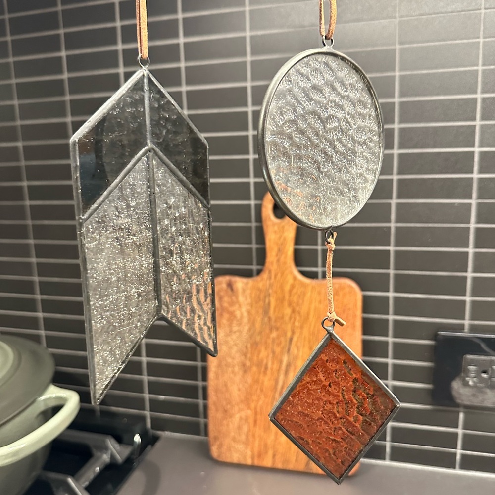 Beautiful Stained Glass Suncatcher - Hand Crafted (Comes as Pair)